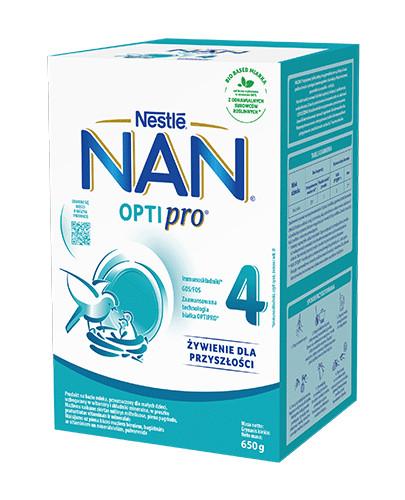 Nestle Nan Optipro 4 Mleko modyfikowane wzbogacone w witaminy i składniki mineralne dla dzieci po 2. roku życia, 650 g